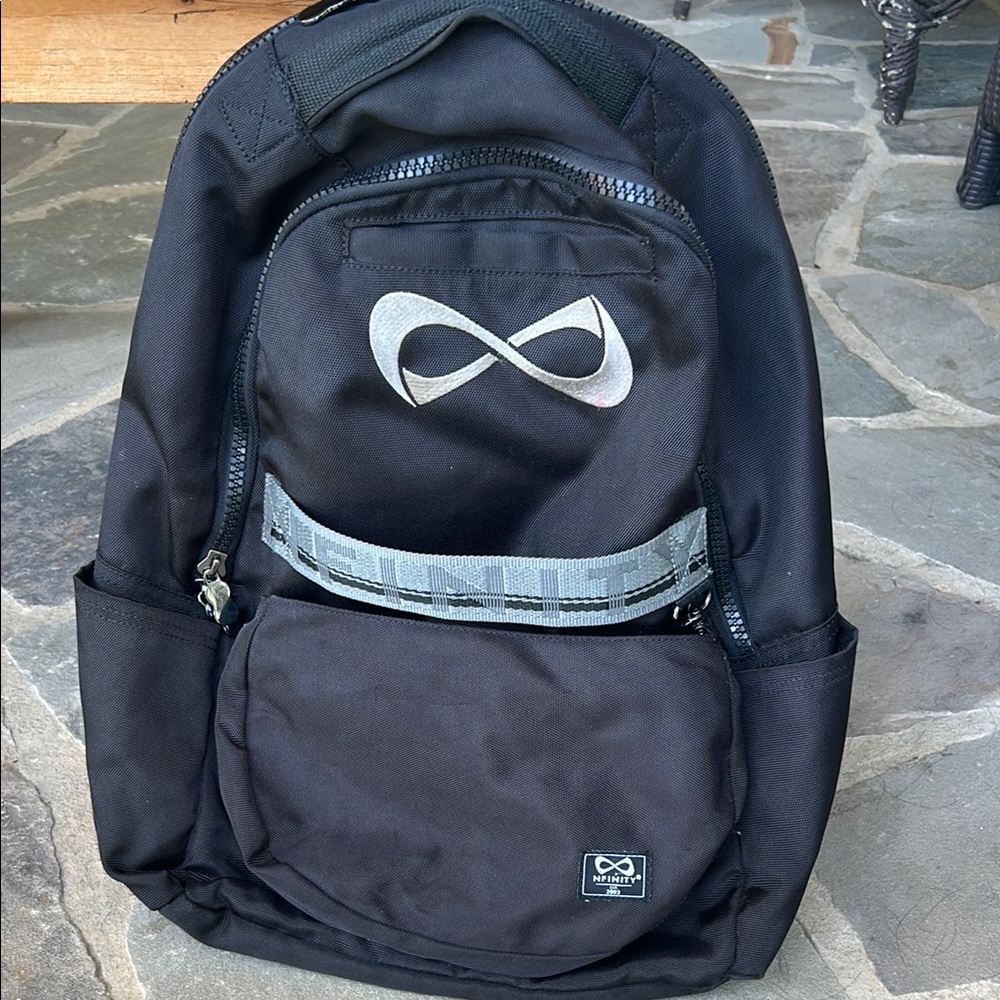 NFINITY Black Backpack with Infinity Logo and Padded Straps
